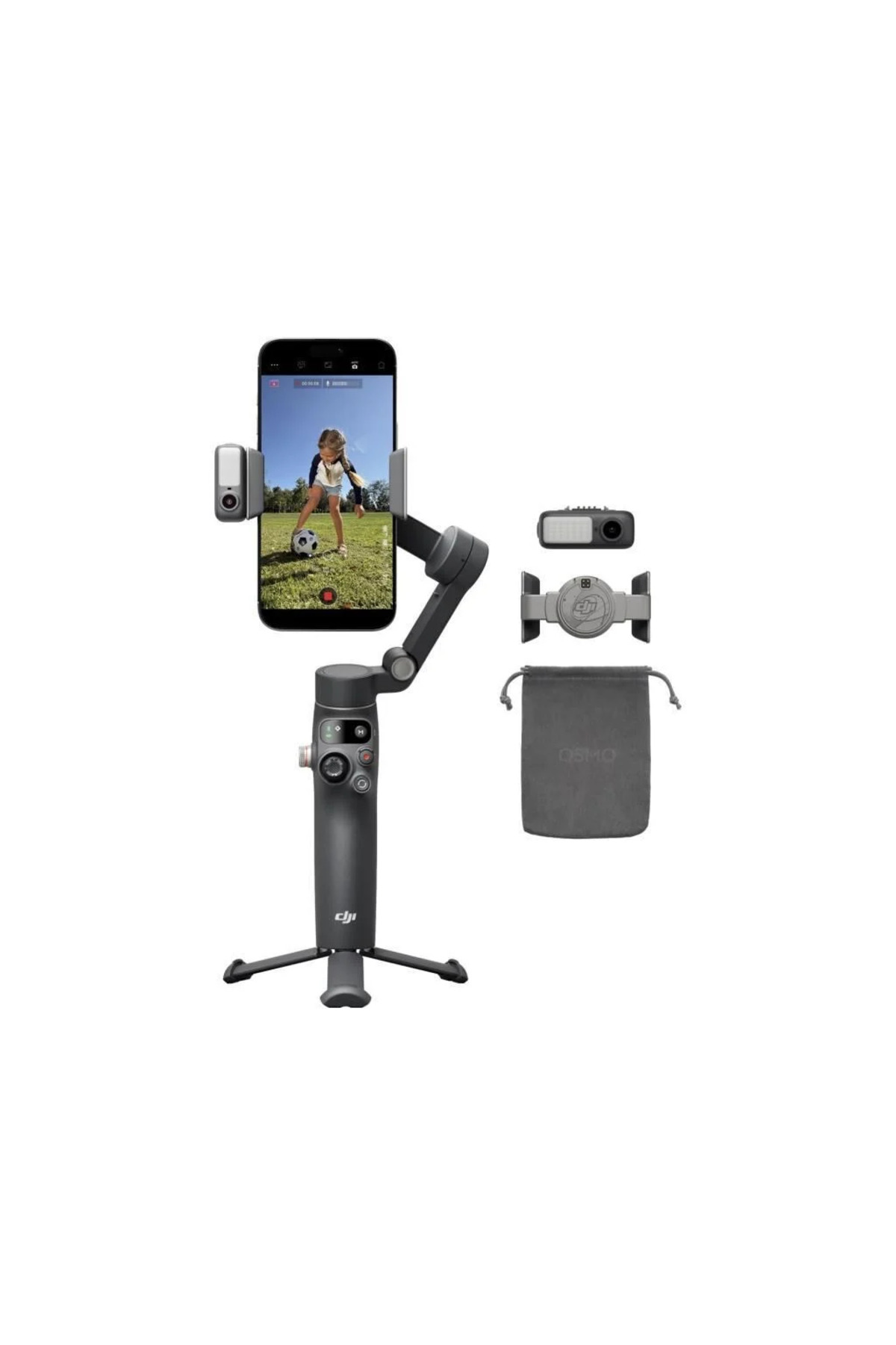 DJI Osmo Mobile 7P + Mic Mini ( 2tx + 1rx ) - Profesyonel Mobil