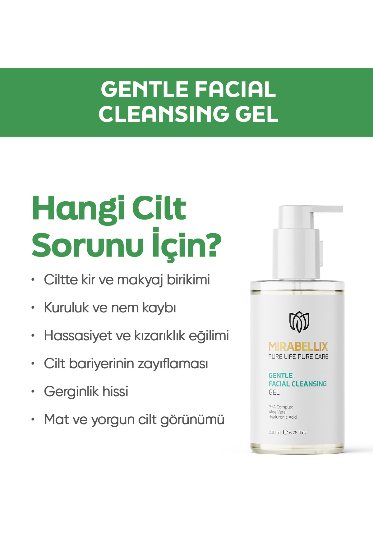 Nazik & Nemlendirici Yüz Temizleme Jeli – Hyaluronik Asit, Aloe Vera ve PHA Kompleksi İçerikli 200 m — TYCKDQ1H7N172468447512245 — تصویر 5 از 6
