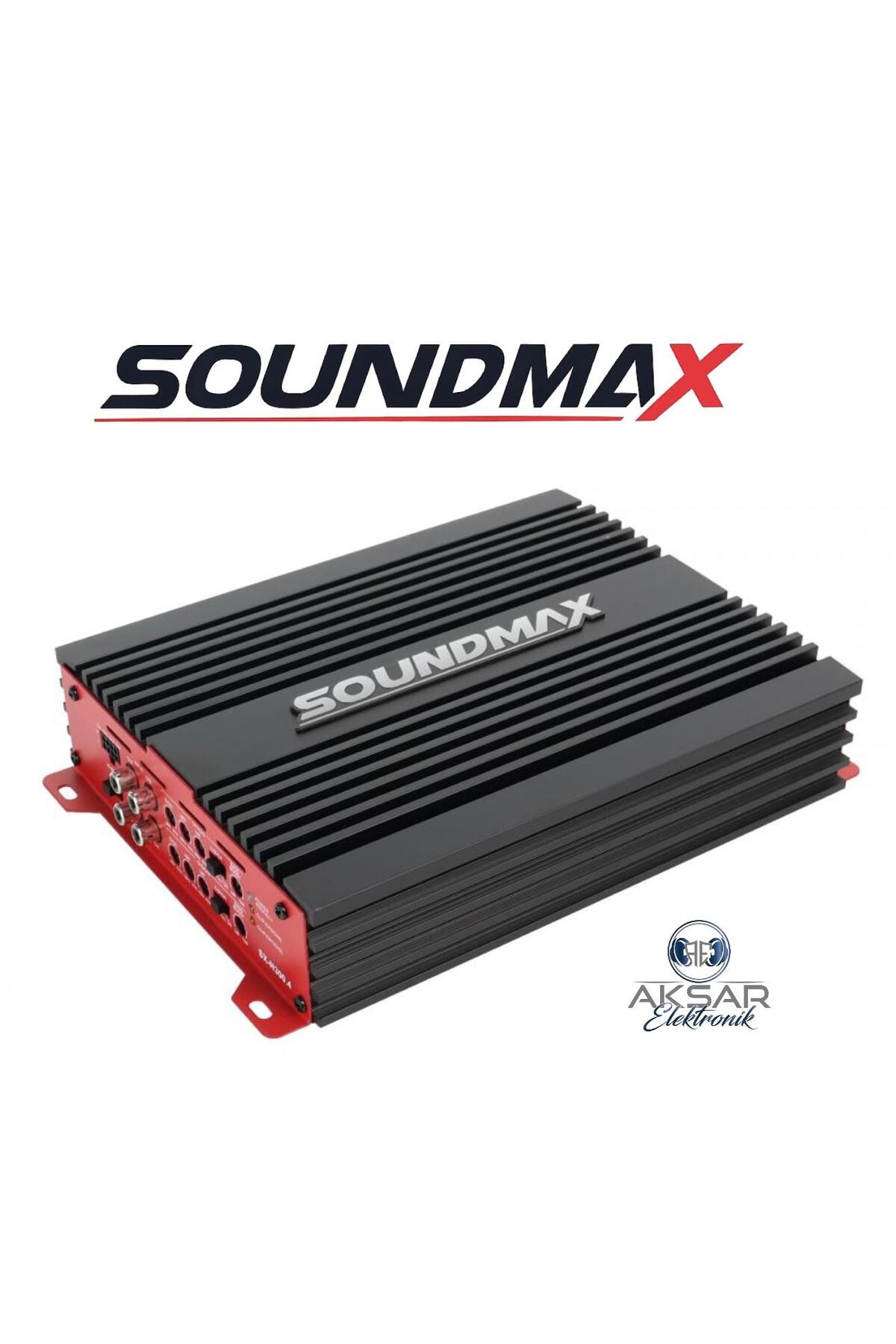 Soundmax Aks-300.4 Ab Class 4kanal Oto Amfi 4ohm 4x60w Rms-2ohm