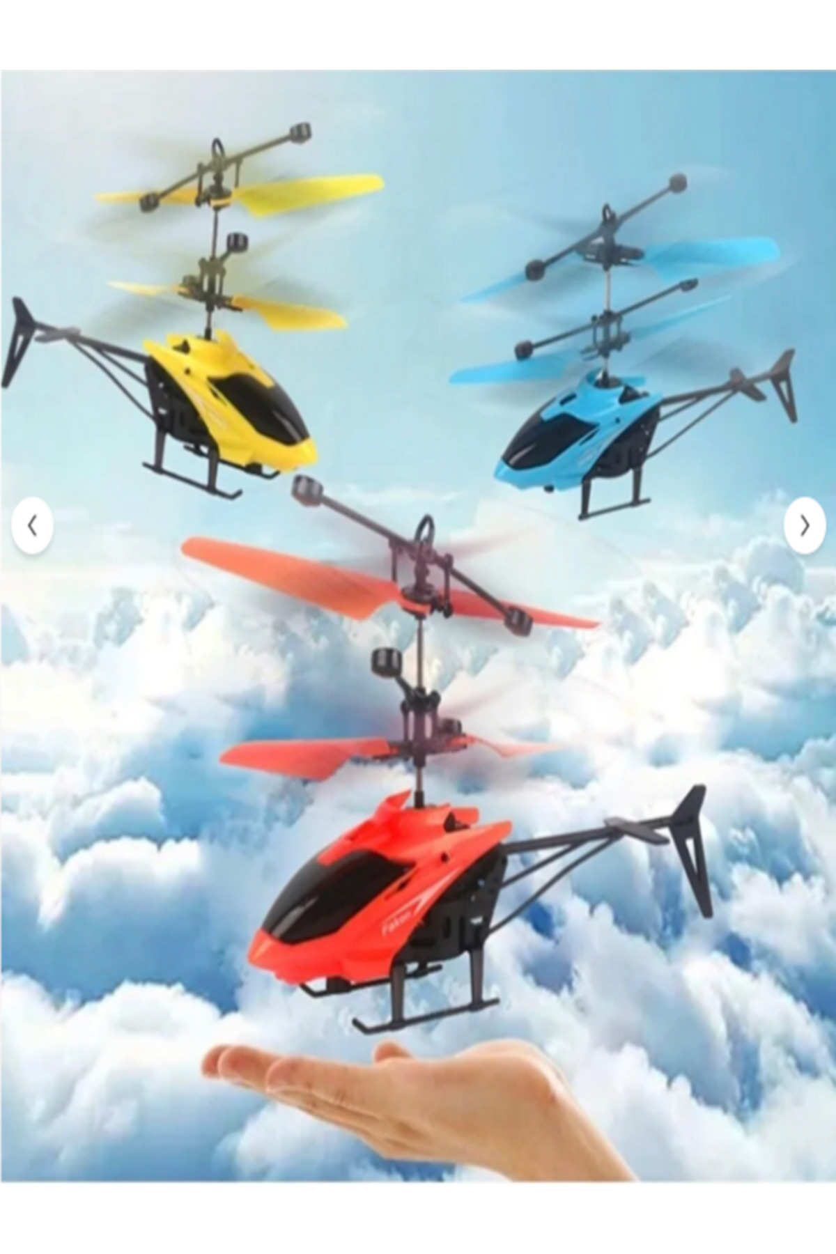 Limon Oyuncak Oyuncak El Sensörlü Uçan Helikopter Şarjlı. Hareket Sensörlü fotoğrafı 2 (önizleme)