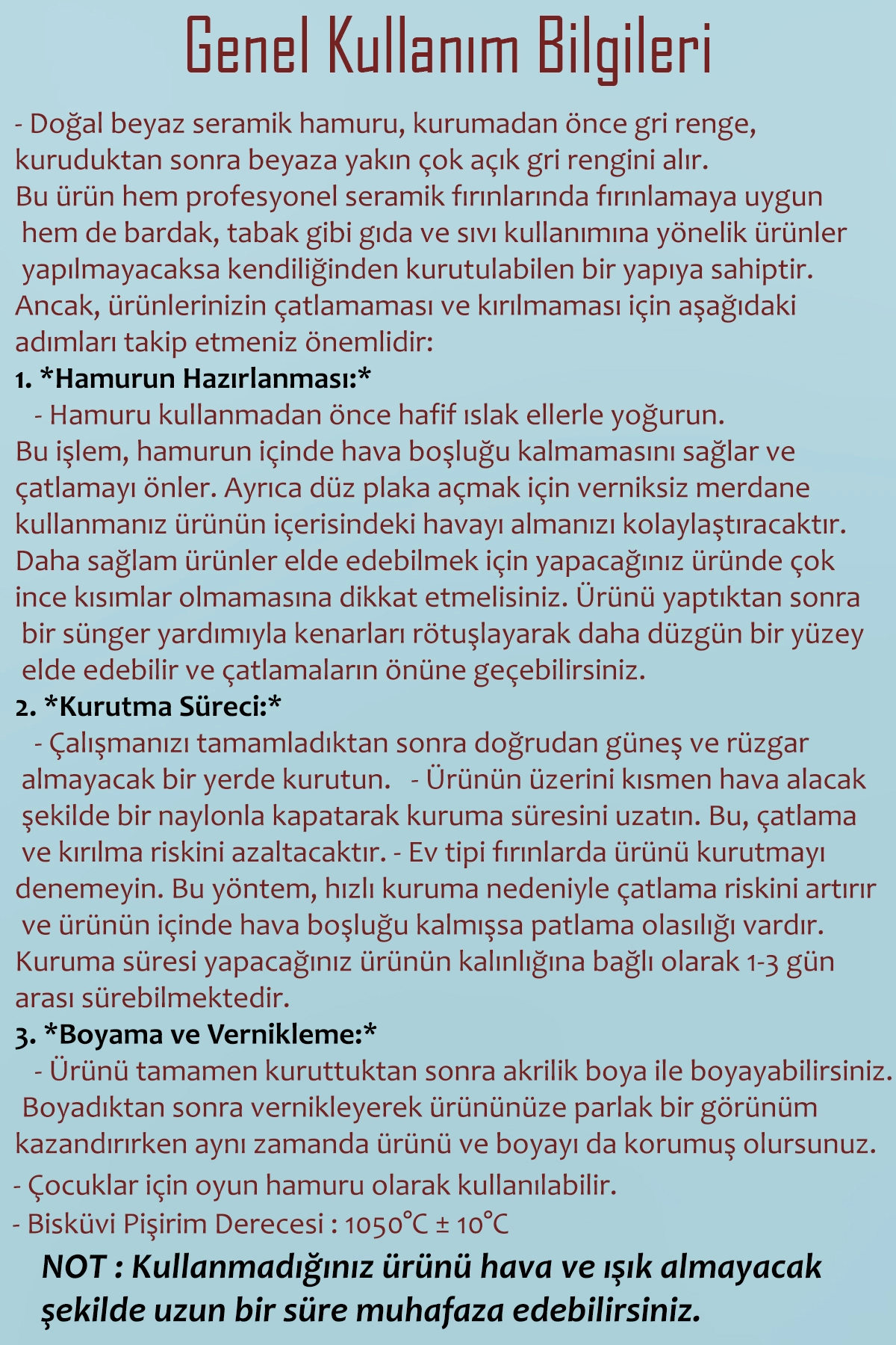 ACUTO Beyaz Seramik Hamuru 1 Kg Kil Plastik Ebeşuar Seti 6x15 ml Akrilik Set 25 ml Partlatma Verniği fotoğrafı 2 (önizleme)