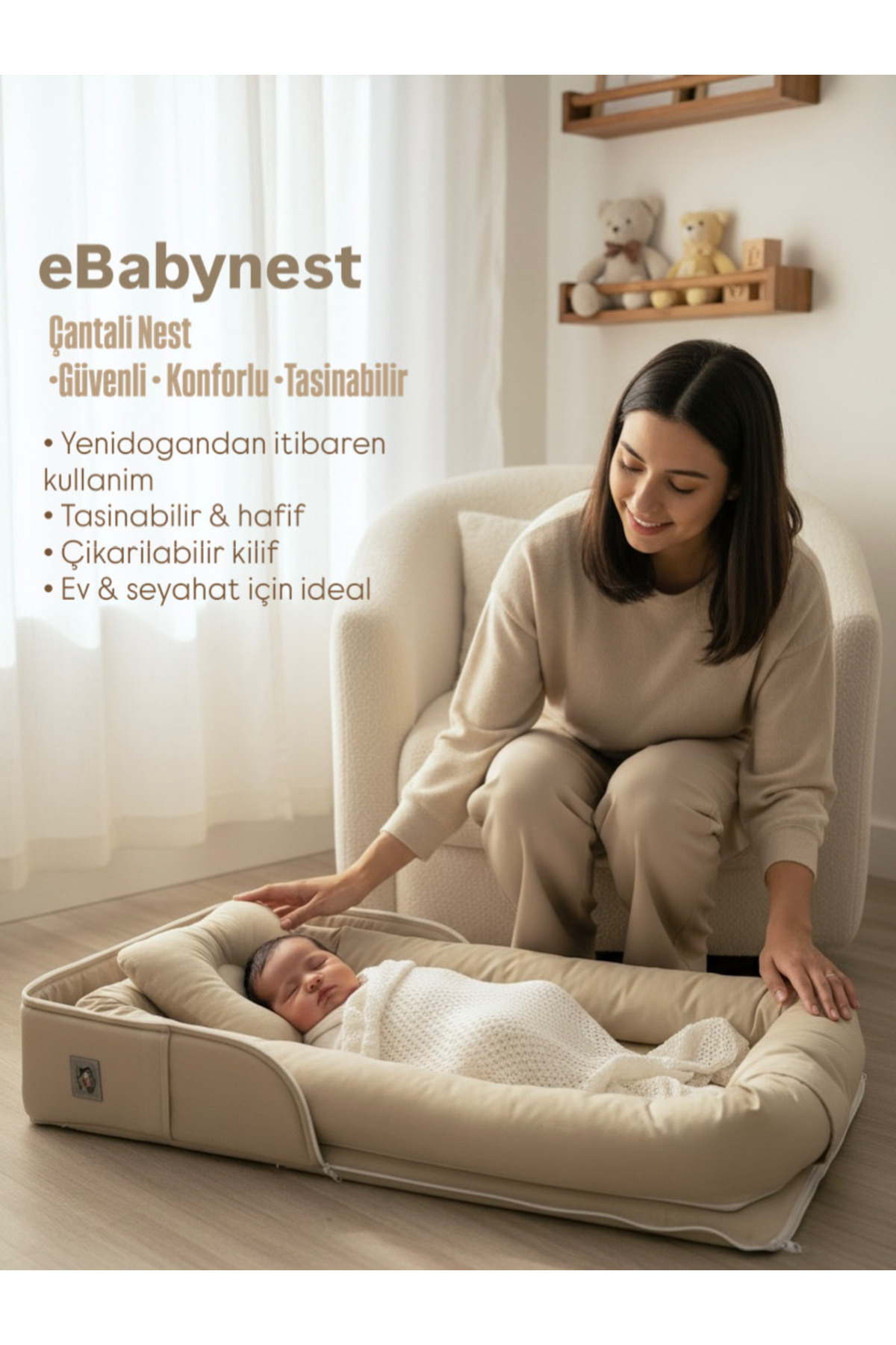 ebabynest Cantali Nest Kapicino fotoğrafı 2 (önizleme)
