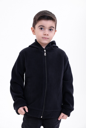 ROBA KAPŞONLU, CEPLİ, ÇİFT TARAFLI POLAR, ÇOCUK SWEAT RB-660