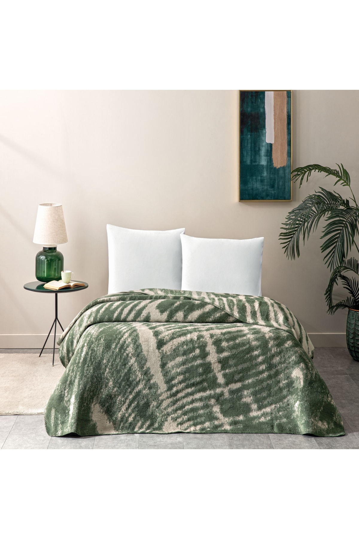Tiara Vivien Cotton Single Blanket Khaki