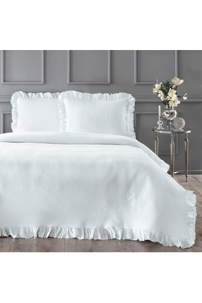 Linens Bsp Çift Kişilik Yatak Örtüsü Seti Beyaz