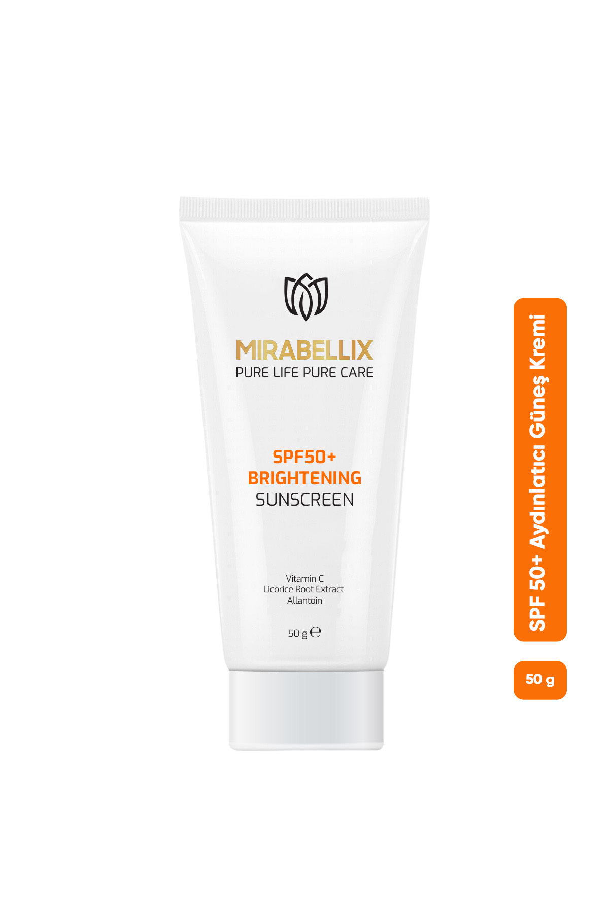 Mirabellix Leke Karşıtı & Aydınlatıcı Güneş Kremi SPF50+ – C Vitamini ve Meyan Kökü Özlü Yüksek Koruma 50 ml - Fiyatı, Yorumları