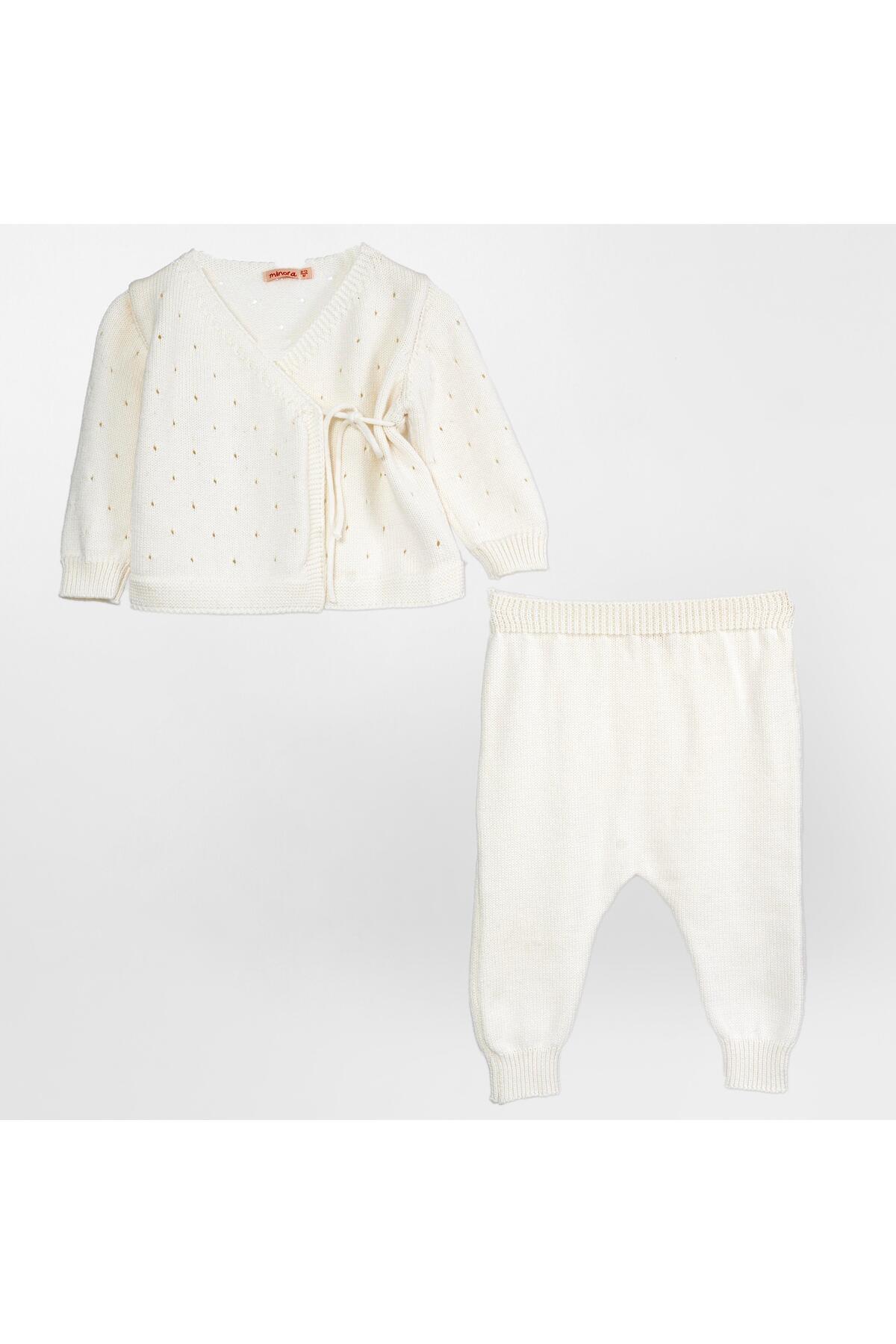 Minora Kışlık Triko Kruvaze Takım KEMİK fotoğrafı 3 (önizleme)