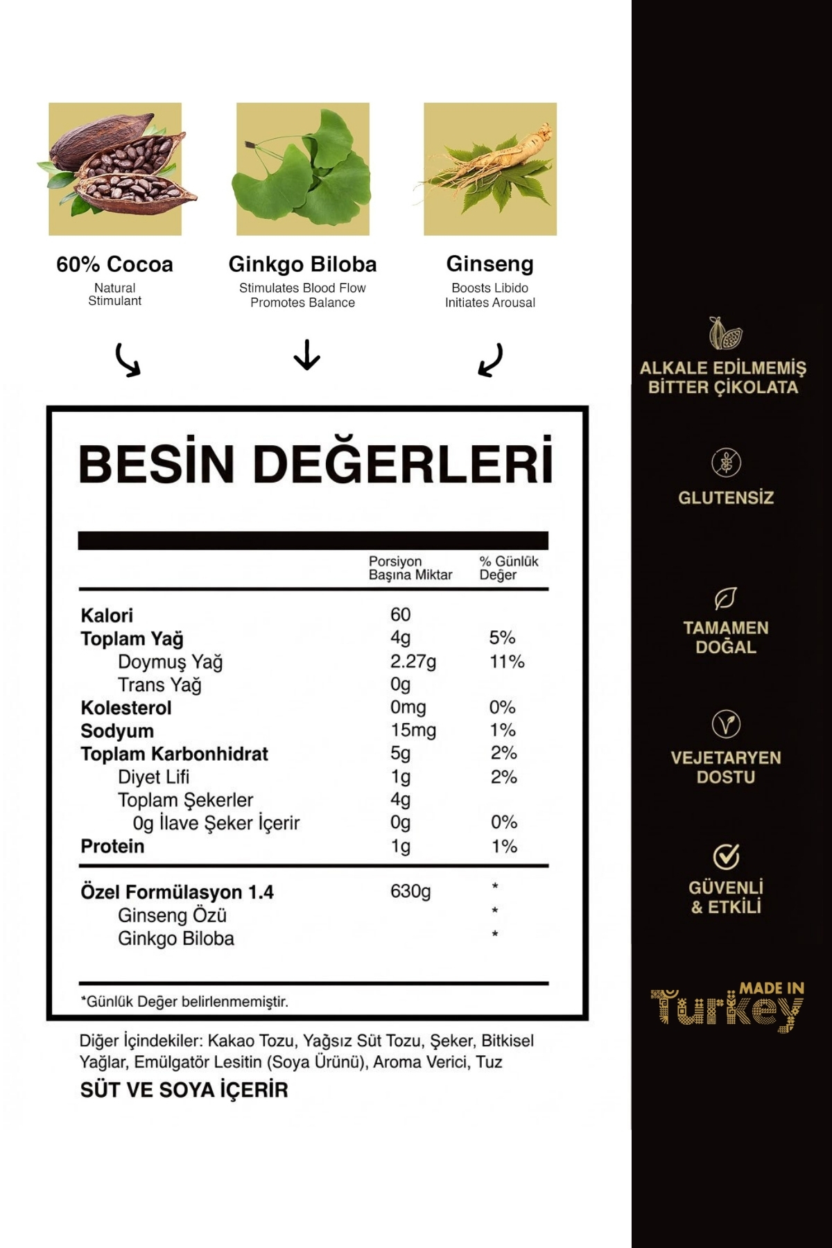 Ginsengli Sütlü Premium Çikolata | Gizli Kargo | 6'lı Paket Maksimum — milkchocnoir — تصویر 6 از 7