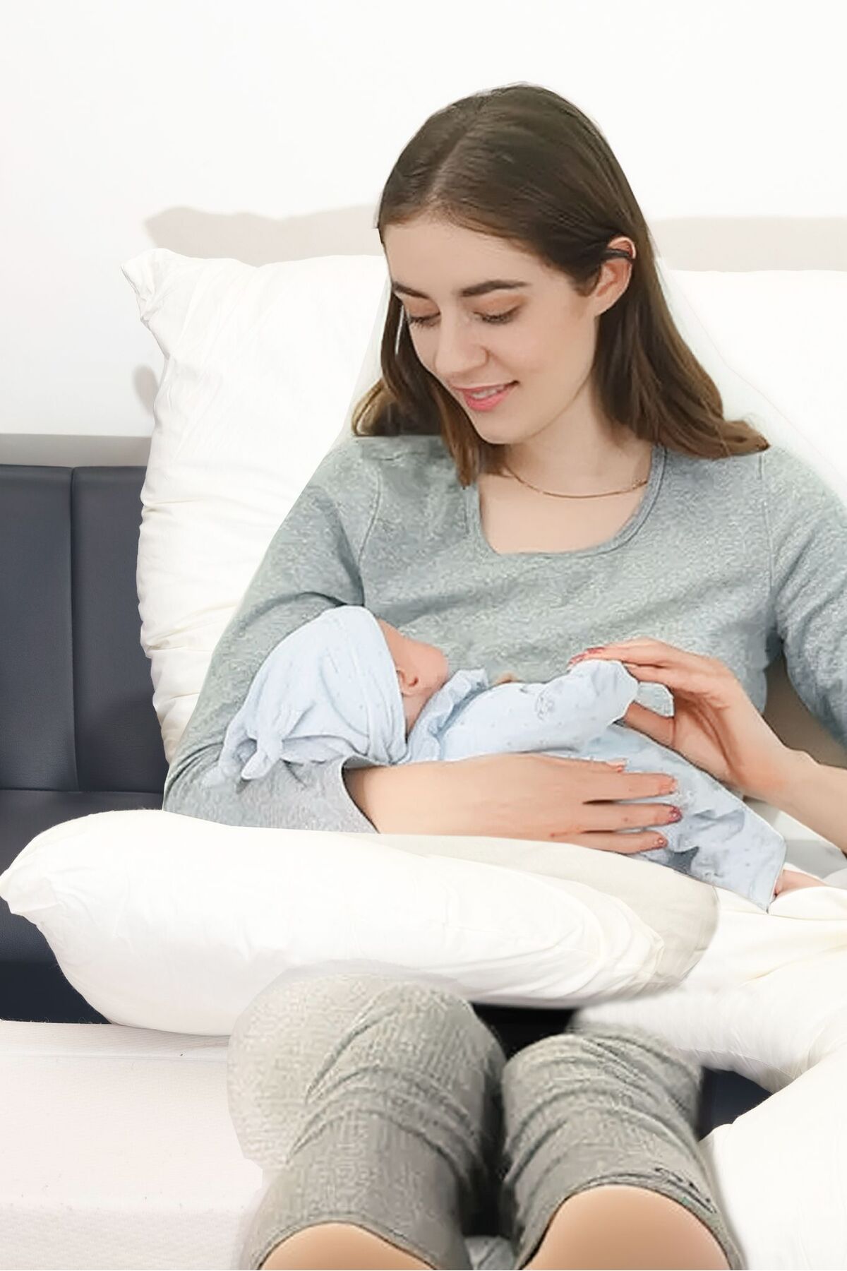 ORLEX Hamile Yastığı 5 Farklı Bölge Destekli Hamile Ve Emzirme Yastığı fotoğrafı 6 (önizleme)