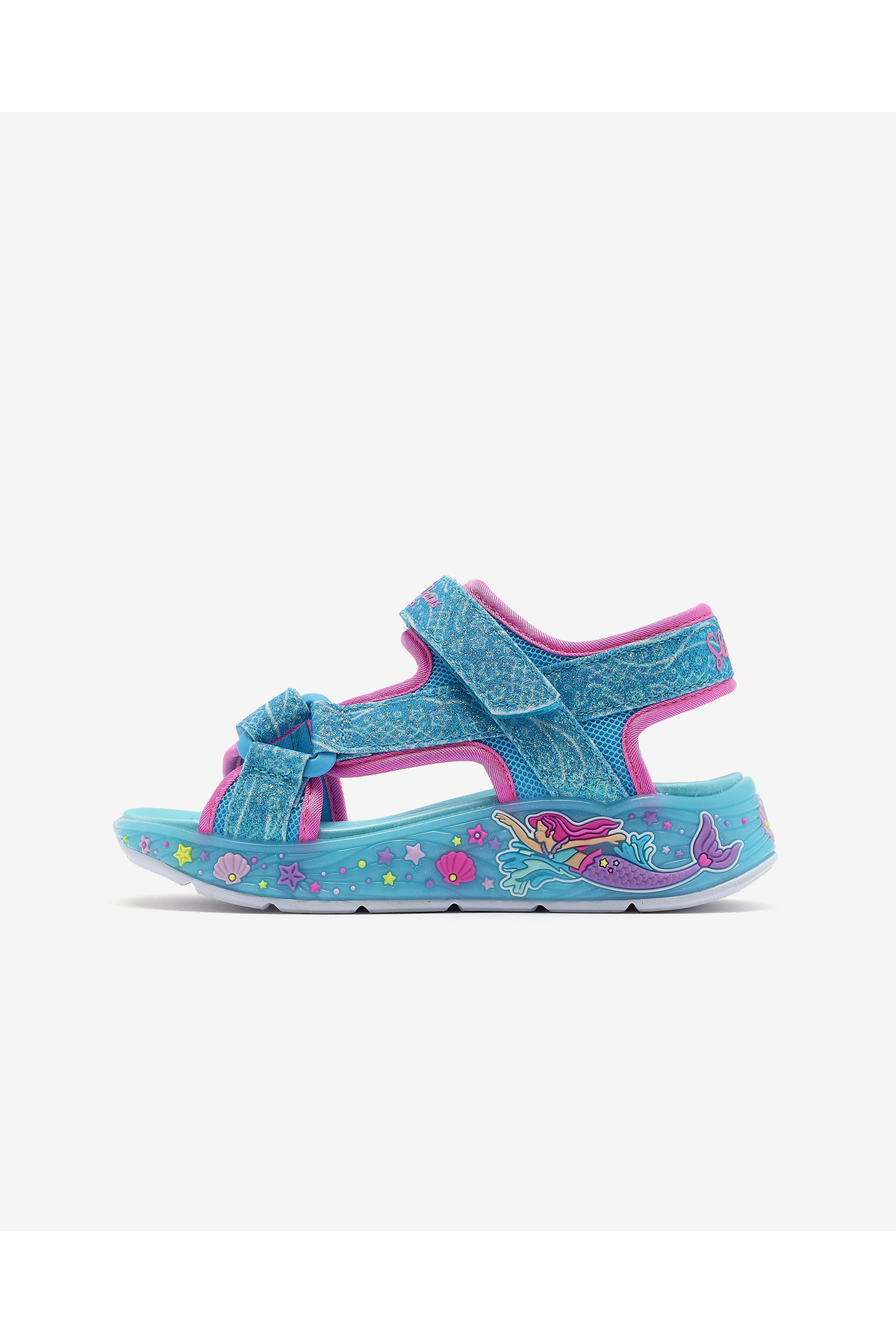 SKECHERS MERMAID DREAMS SANDAL Veľké dievčenské sandále s modrým svetlom 3031...