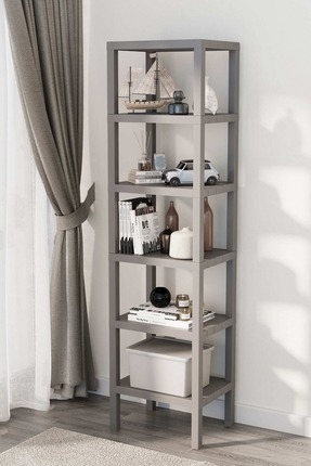 Evalins Vera 6 Katlı Modern Raf Ünitesi: Çok Amaçlı Banyo, Balkon ve Mutfak D...