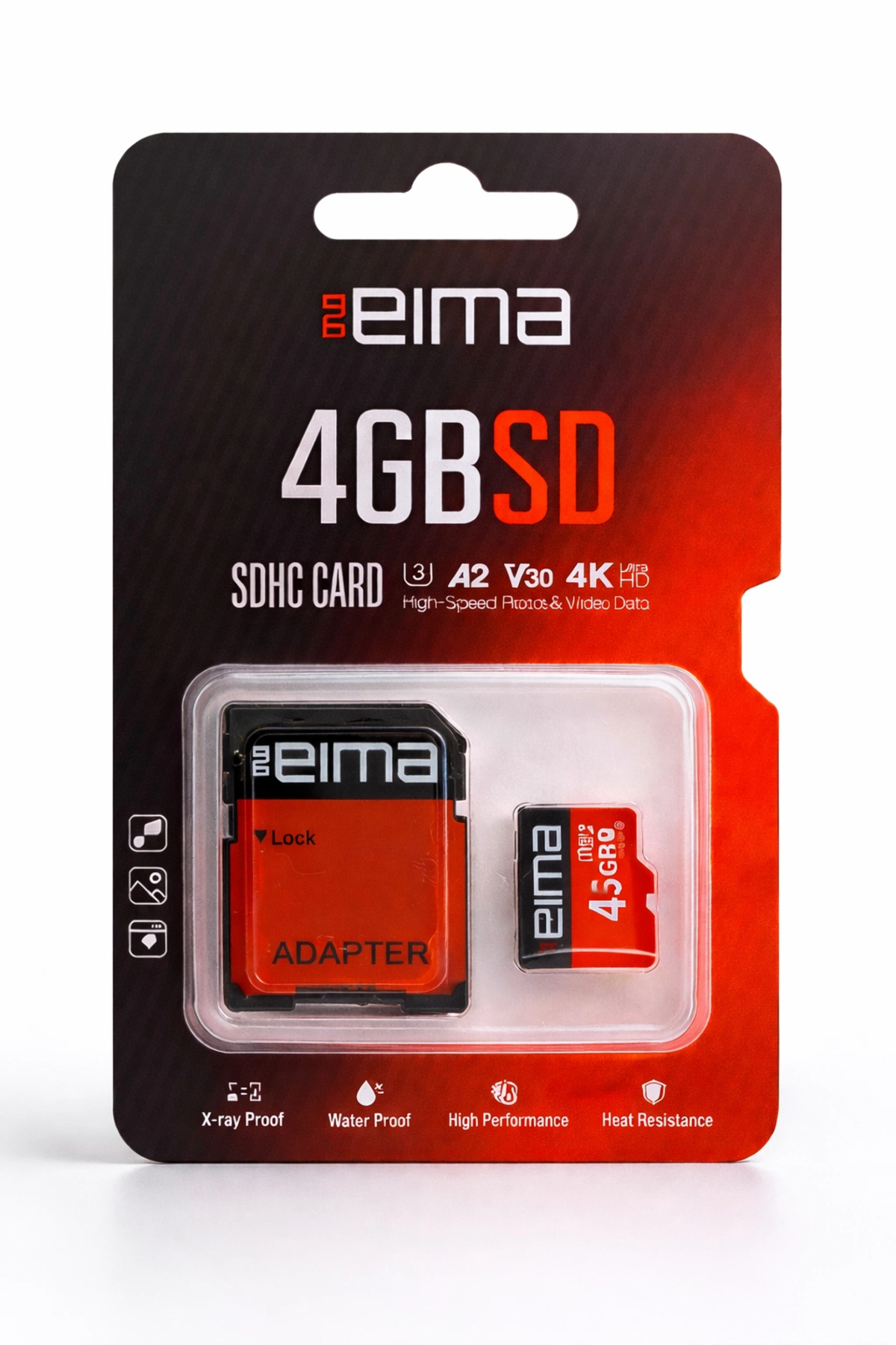 Çerçi Teknoloji eima 4 GB SD Kart | SDHC, Adaptörlü, Yüksek