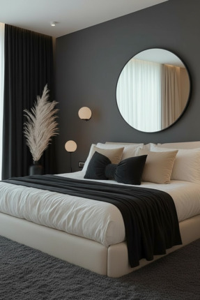 JACA 2'li Kadife Dekoratif Yatak Runner & İç Dolgulu Fiyonk Yastık Kırlent Seti