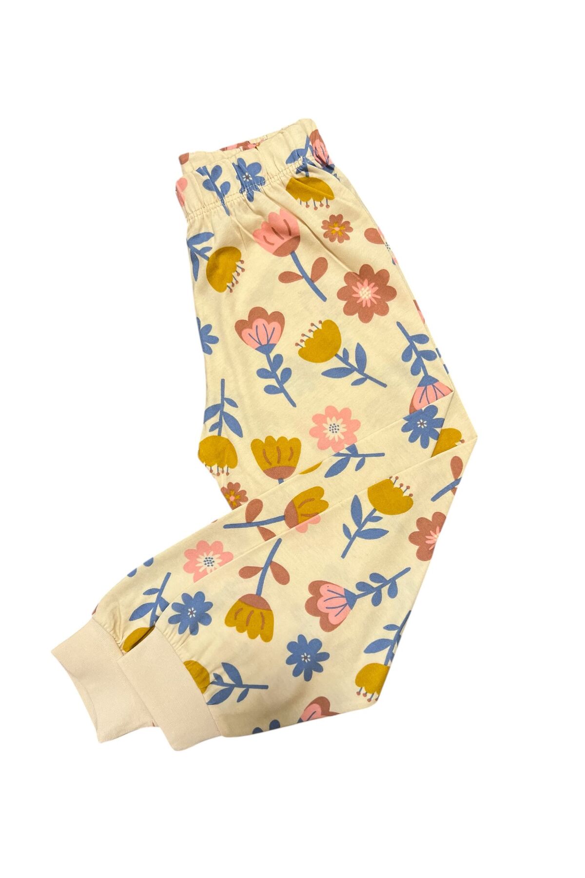 İsobel Kids ÇİÇEKLİ DESENLİ %100 PAMUK SÜPREM KUMAŞ UZUN KOL KIZ ÇOCUK PİJAMA TAKIMI fotoğrafı 5 (önizleme)