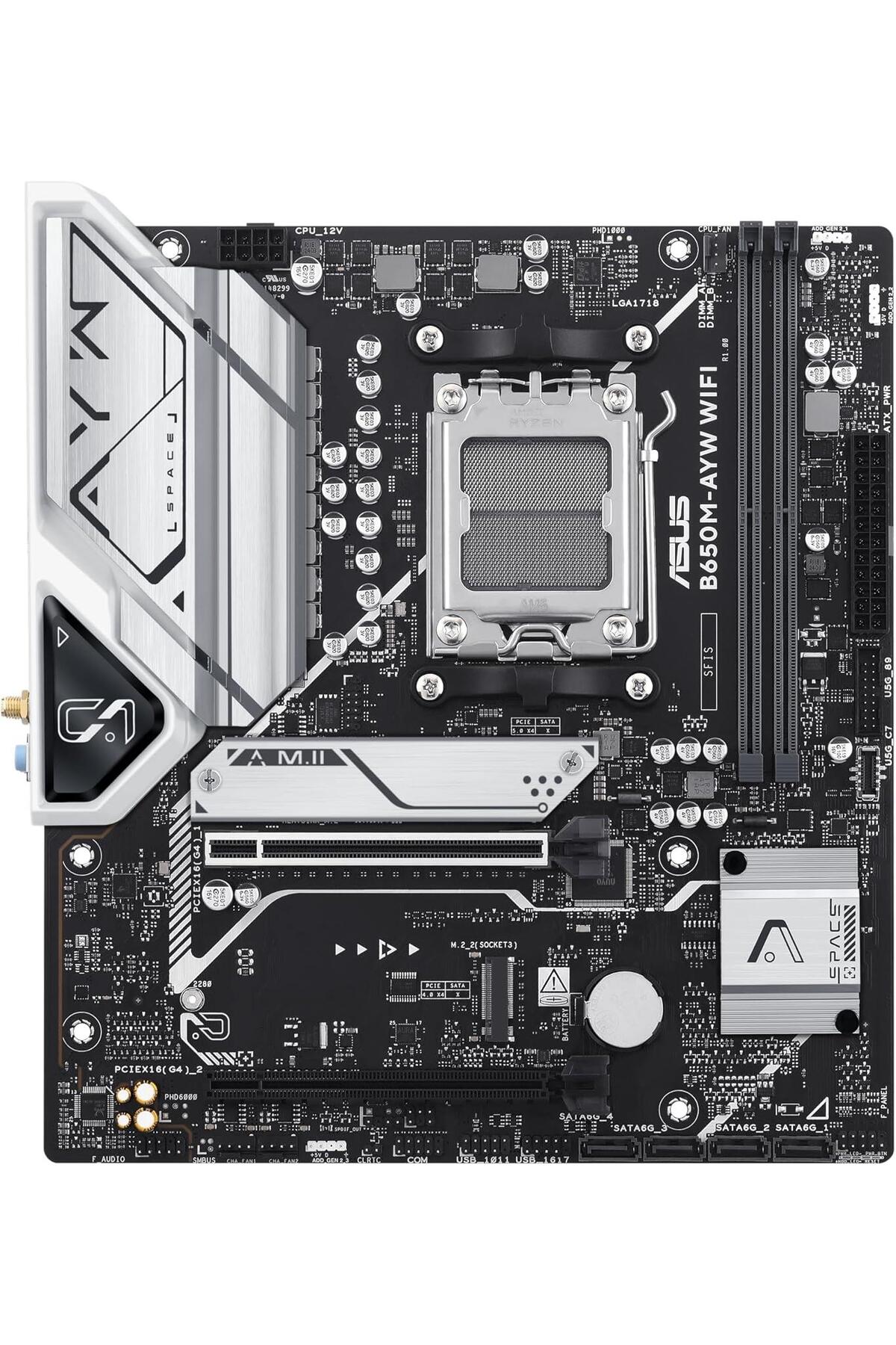 ASUS B650M-AYW WIFI AM5 ANAKART + Amd Ryzen 7 7800X3D AM5 ANAKART+