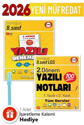 Tonguç Yayınları 8. Sınıf 2. Dönem Yazılı Notları 1 Ve 2. Yazılı ve Yazılı De...