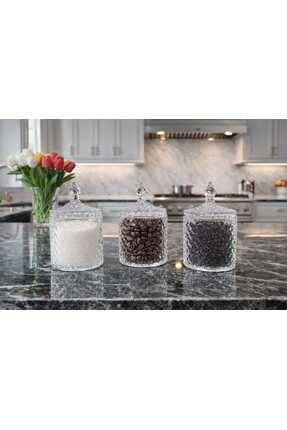 RASHA COLLECTION 3Lü Kristal Kavanoz