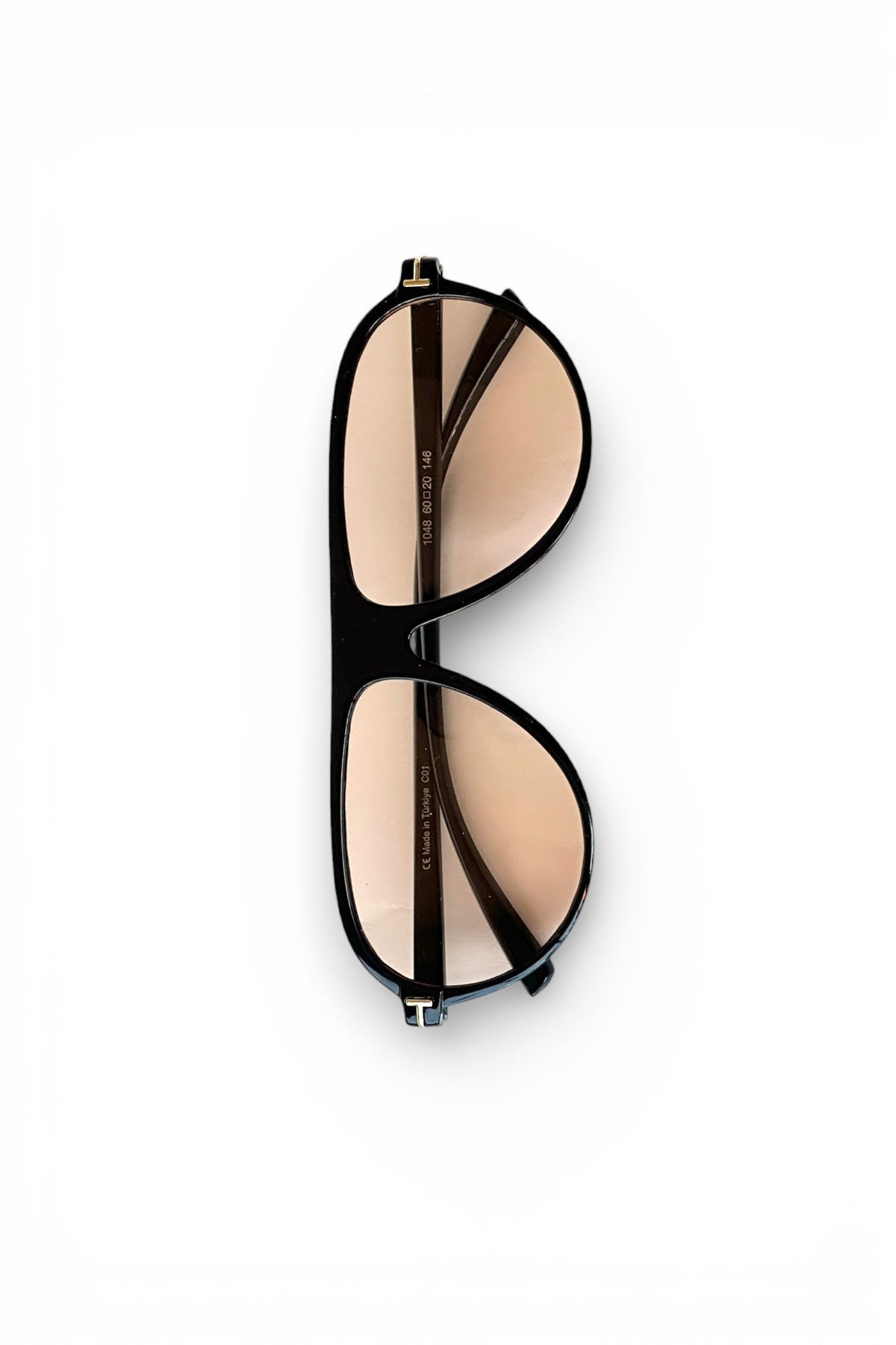 REN EYEWEAR Sepia Air Unisex Siyah Çerçeve Nude camlı Pilot Güneş Gözlüğü | UV400 Koruma görsel 2