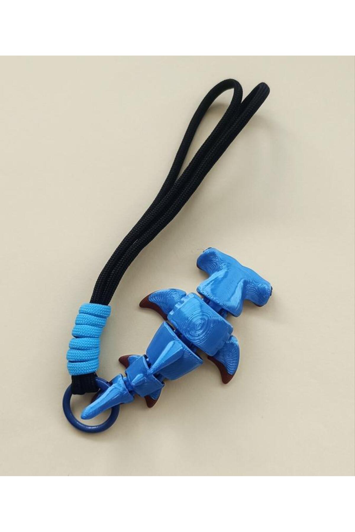 Hd Marketim Anahtarlık Çanta Süsü Büyük Çekiç Başlı Köpek Balığı Oynar Eklem Oyuncak Yılbaşı Doğum Günü Hediye fotoğrafı 4 (önizleme)