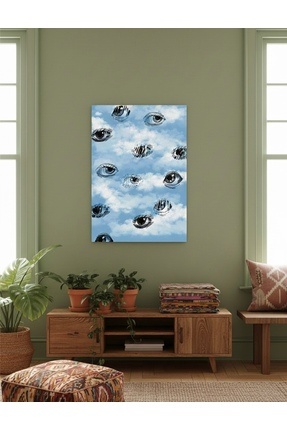 Simizm Çerçevesiz Sanat Duvar Posteri | Modern Dekoratif Tasarım | Eyes