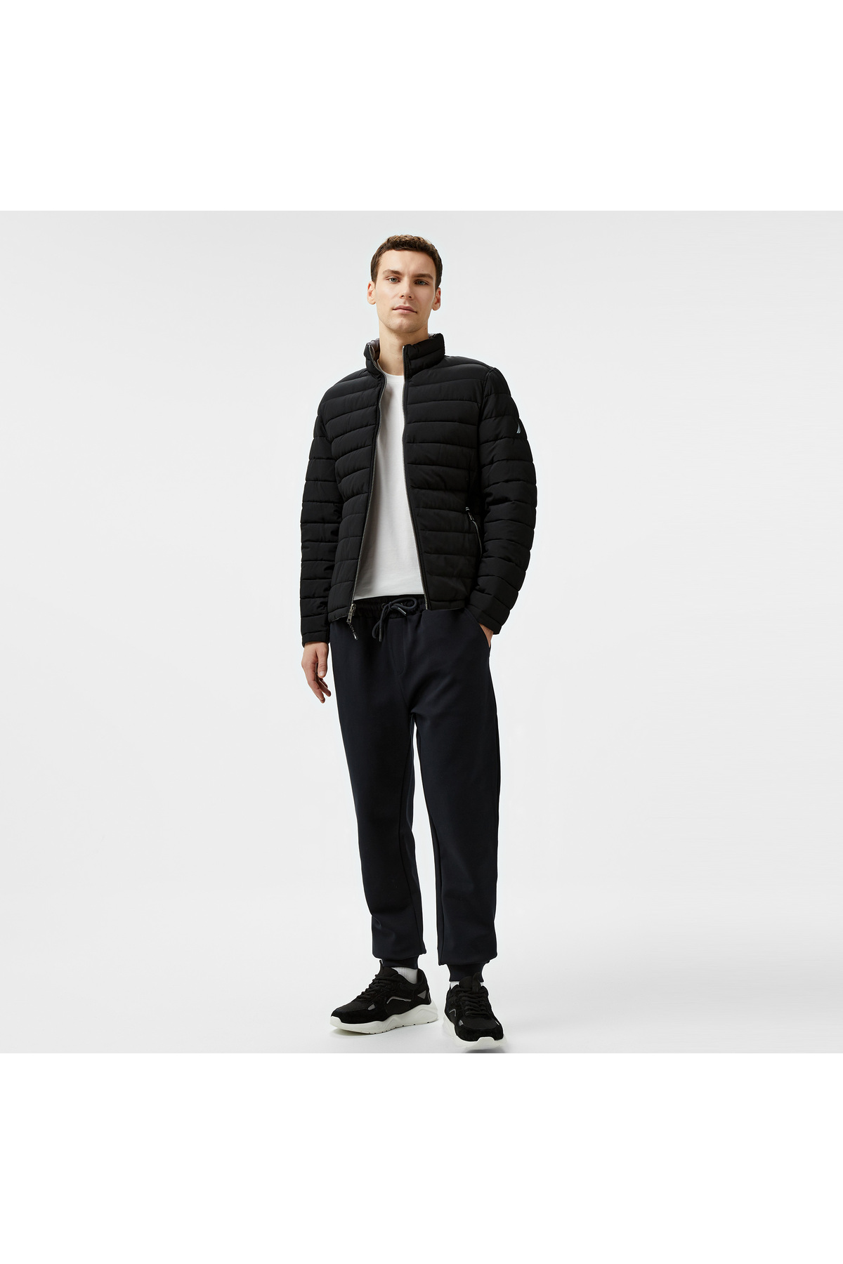 Nautica Erkek Siyah Regular Fit Çift Taraflı Mont görsel 3