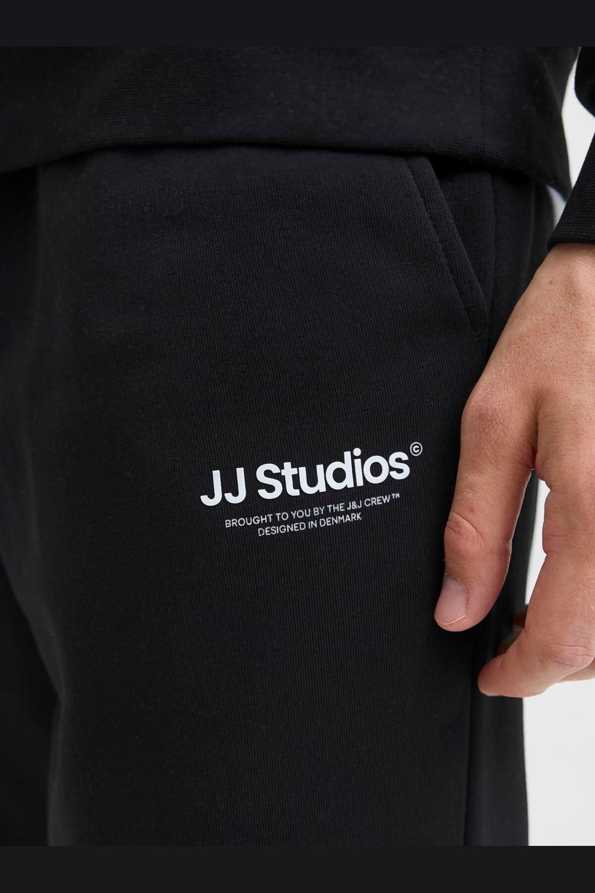 Jack & Jones Stkane Soho Erkek Siyah Eşofman Altı (12278943-B) görsel 8