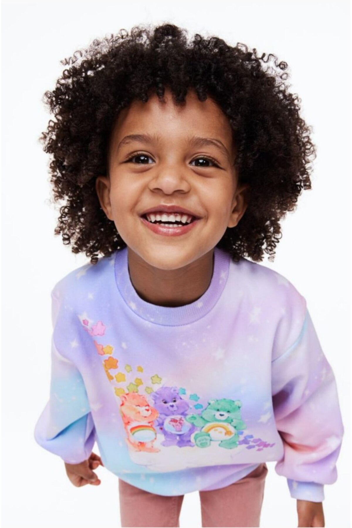 SİELA ÇOCUK Ayıcık Baskılı Kalın Şardonlu Kız Çocuk Sweatshirt Lila fotoğrafı 2 (önizleme)