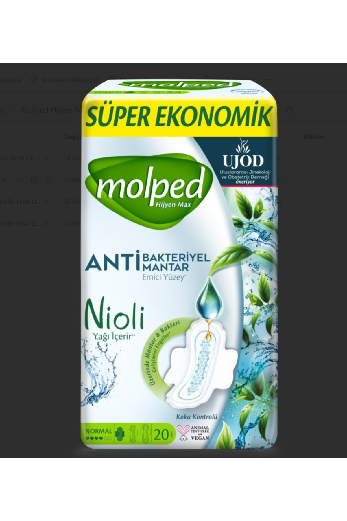 Molped Süper Ekonomik Paket Hijyen Max Normal 20