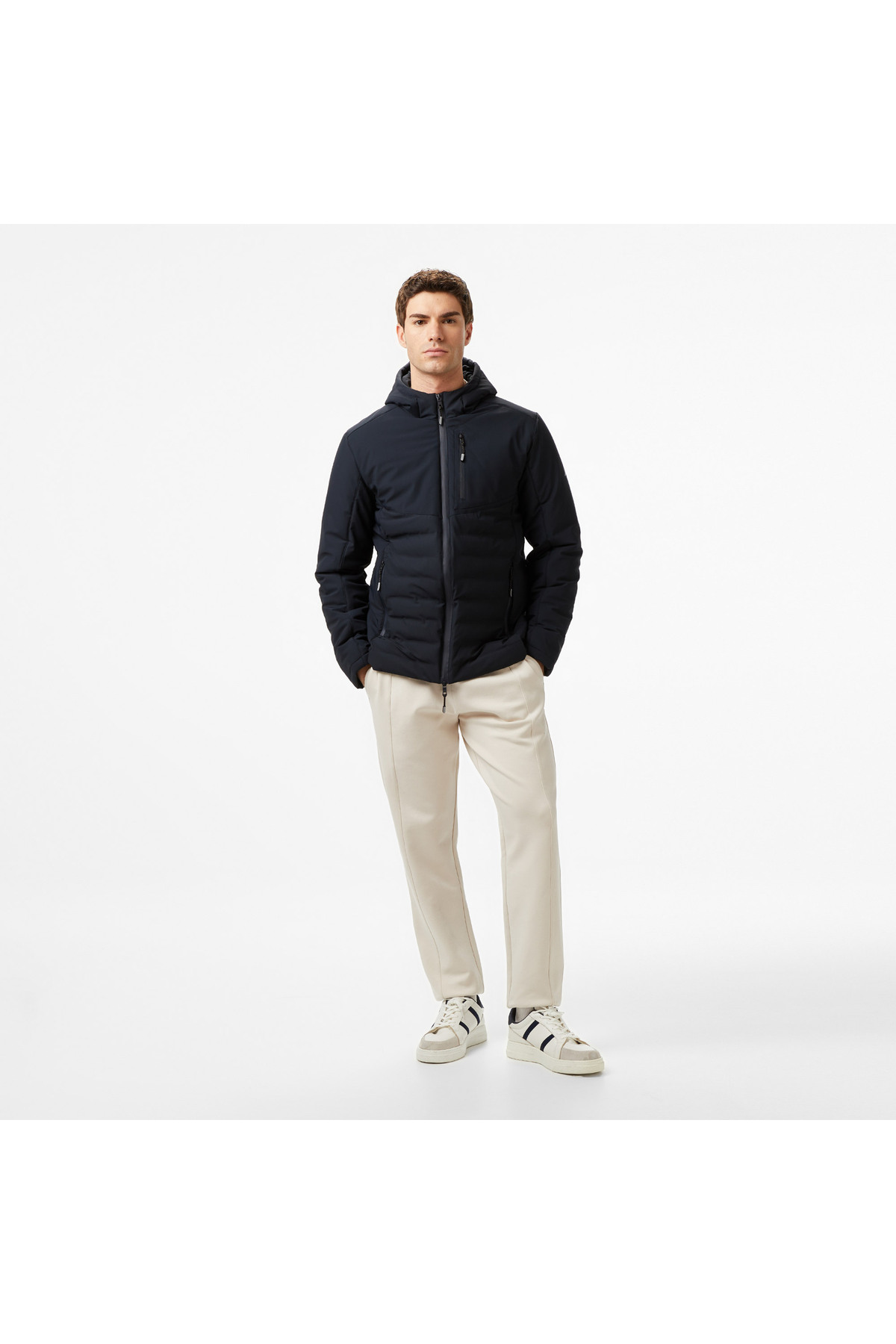 Nautica Erkek Siyah Regular Fit Mont görsel 3