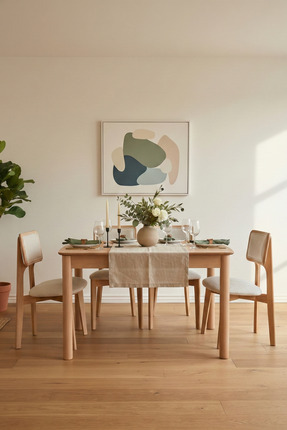 Woodenbend Elena Natural Ahşap Açılır Döşemeli Mutfak Masa Takımı 80x120 cm–A...