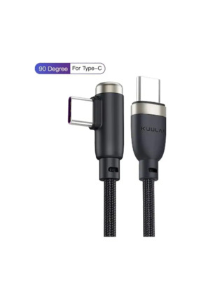 Kuulaa KL-X41/KL-X40 L- Tipi 90 Derece 60W 3A Hızlı Şarj Type-C Kablo 1 Metre...