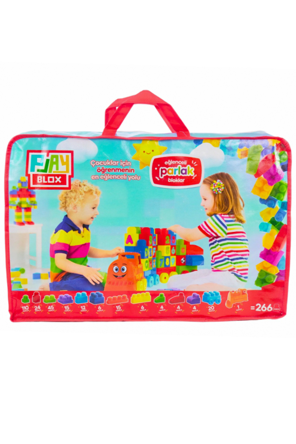 بازی بلوک‌های رنگارنگ بلوکس، مجموعه ۲۶۶ تکه، شماره ۳۰۰۱