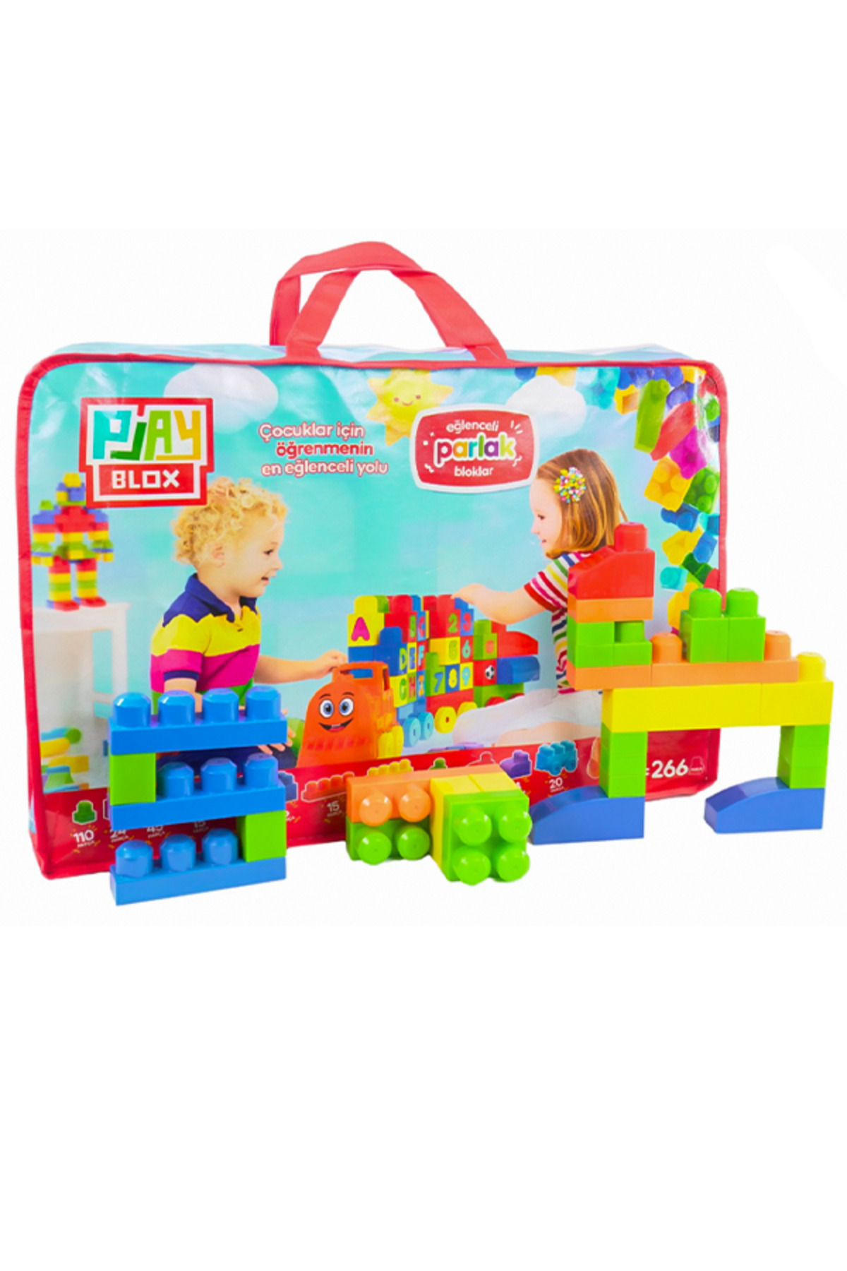 بازی بلوکهای رنگارنگ بلوکس، مجموعه ۲۶۶ تکه، شماره ۳۰۰۱