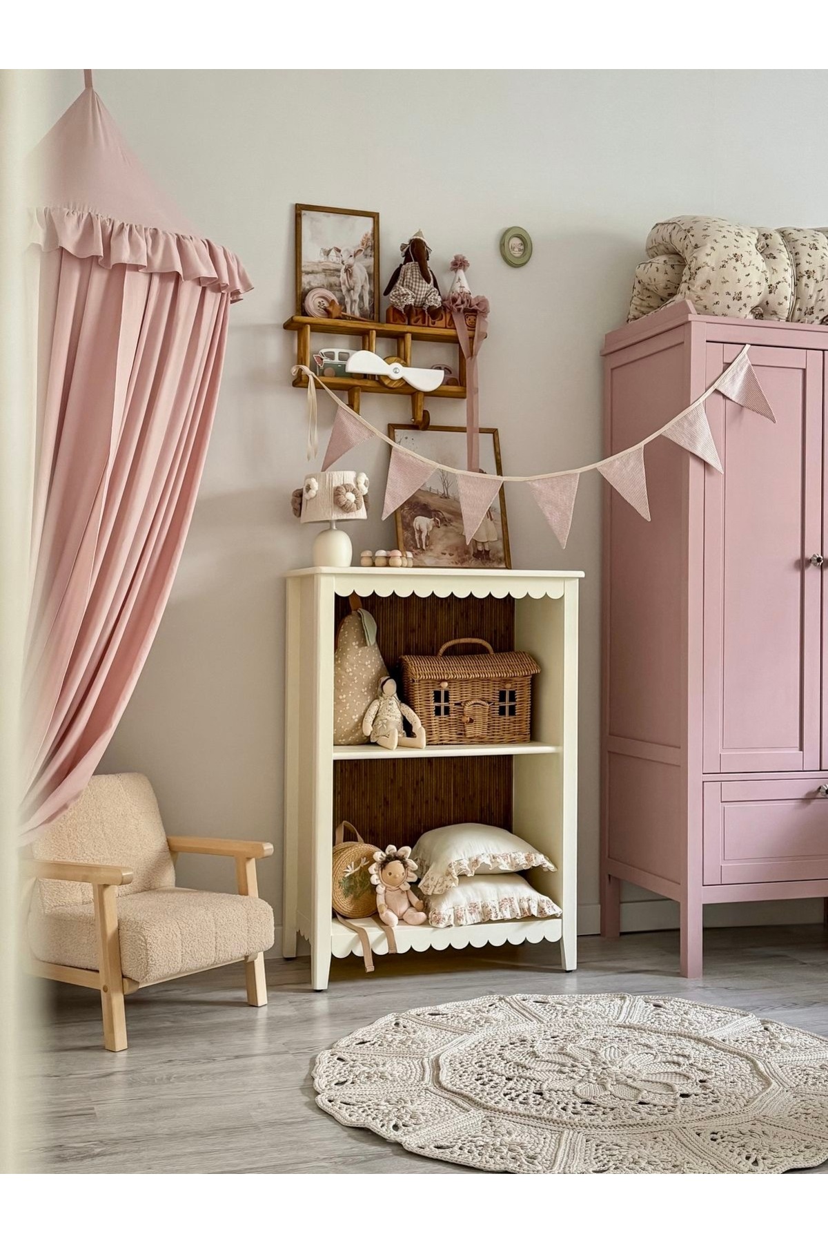 Hubb Müslin pamuk Cibinlik/ beşik cibinliği/ oyun çadırı/ okuma köşesi/ canopy fotoğrafı 4 (önizleme)