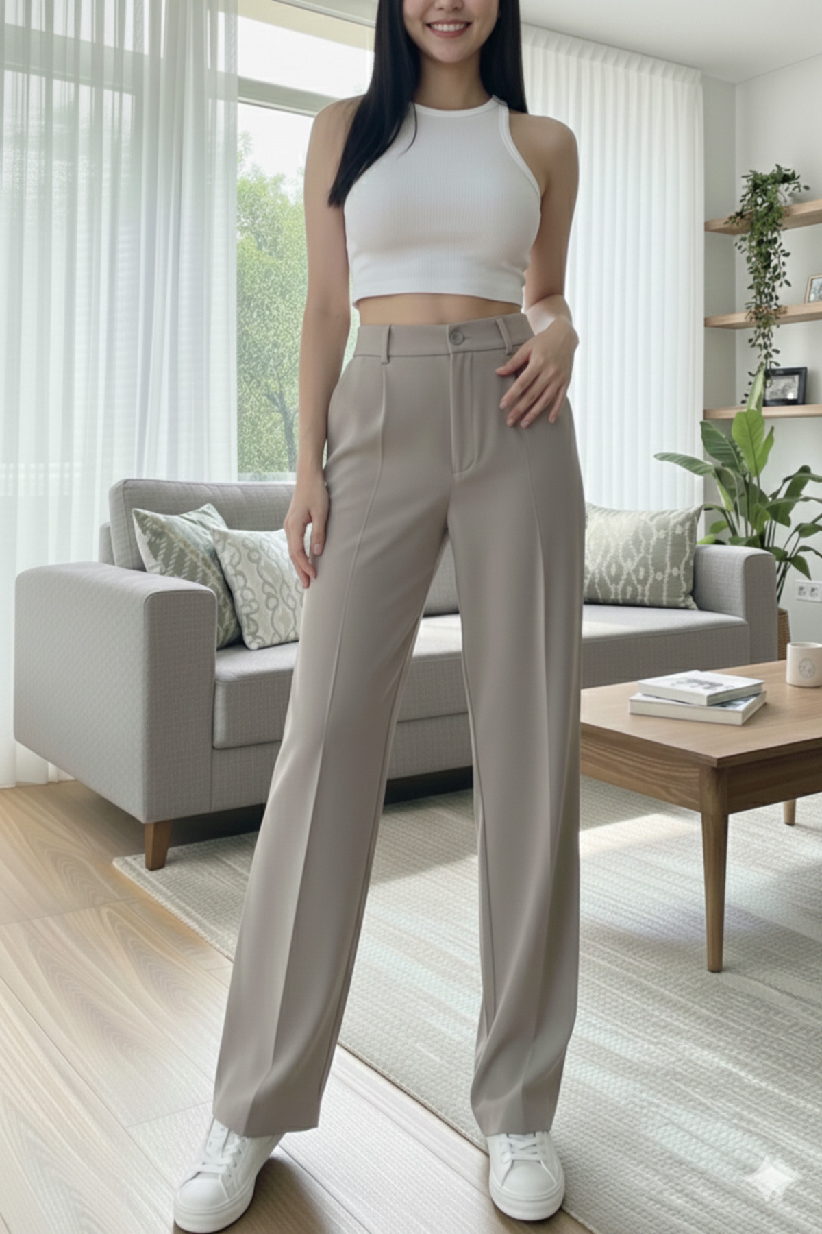 Miss Ariena  Yeni Sezon Oversize Palazzo Pantolon 2026 - Görsel 6