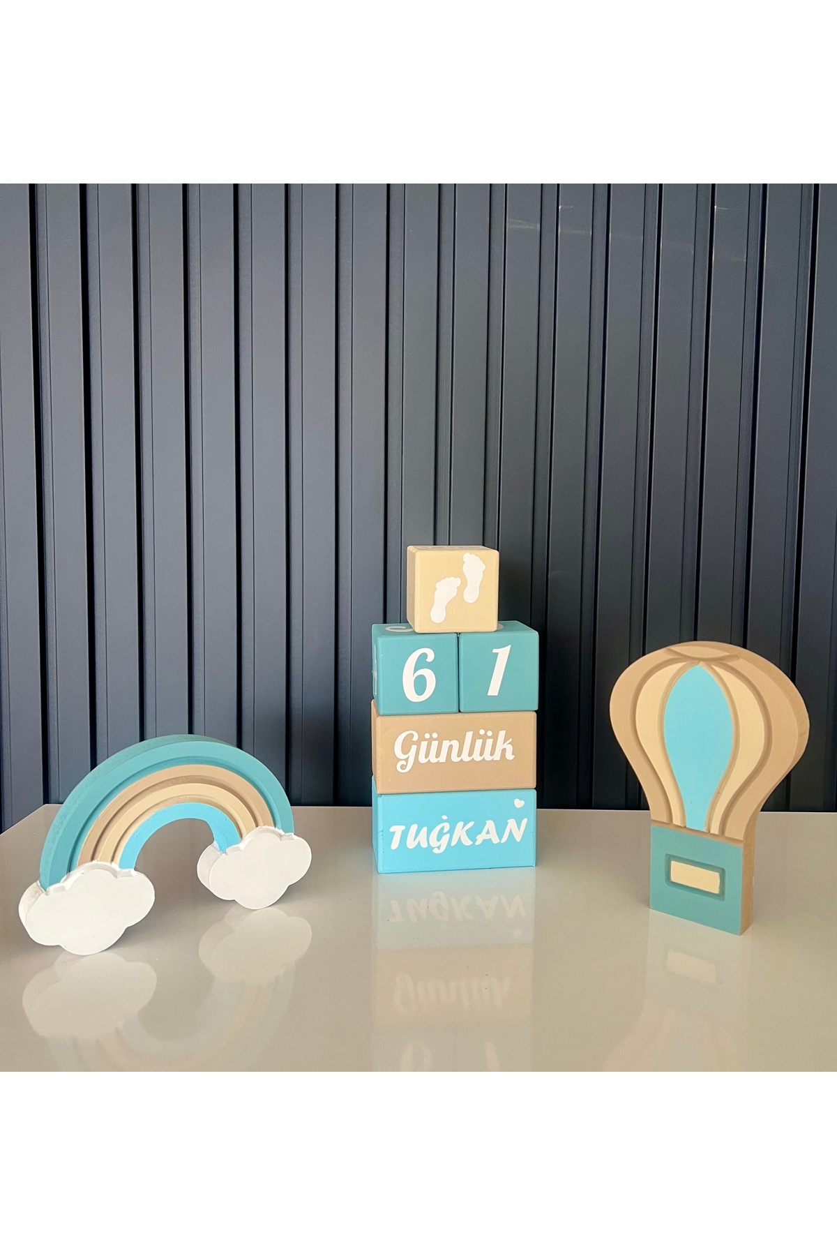 3 lü takım objeli anı küplü set