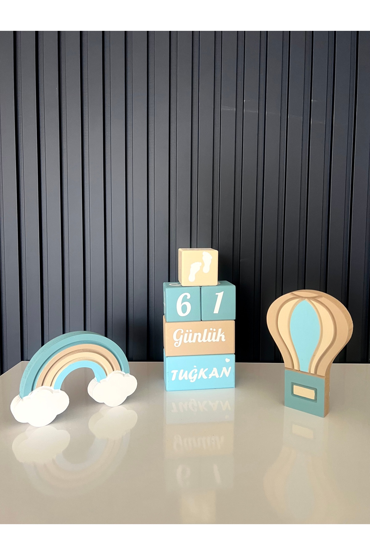 3 lü takım objeli anı küplü set