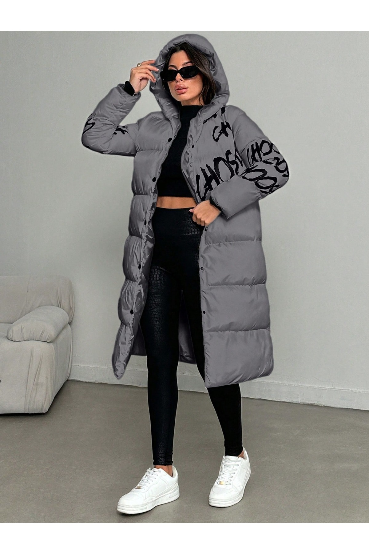 Quen PALTOAN LUNG PENTRU FEMEI