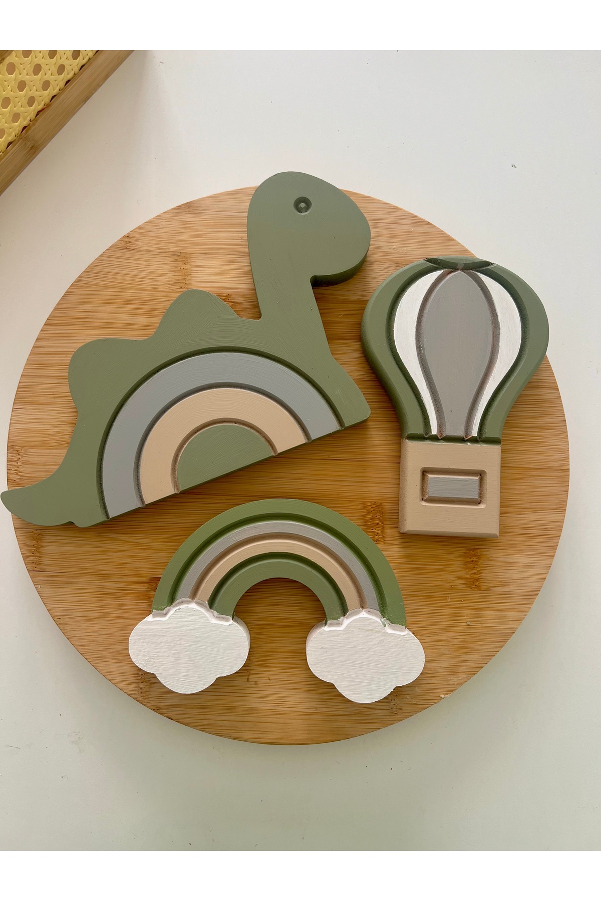 3 objeli set bebek hediyelik çekim oda dekorasyonu