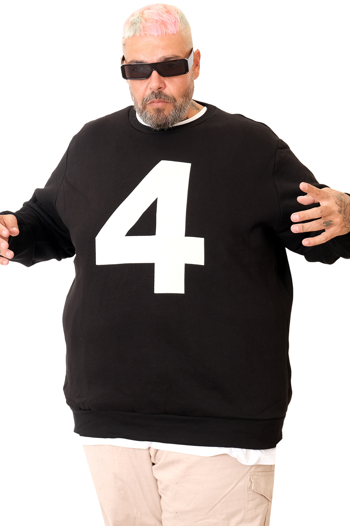 ModeXL Mode XL Battal Beden Bis Yaka Sweat 4 U25809 görsel 2