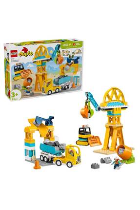LEGO DUPLO Kasabası 3ü 1 Arada İnşaat Sahası ve Araçları 10476