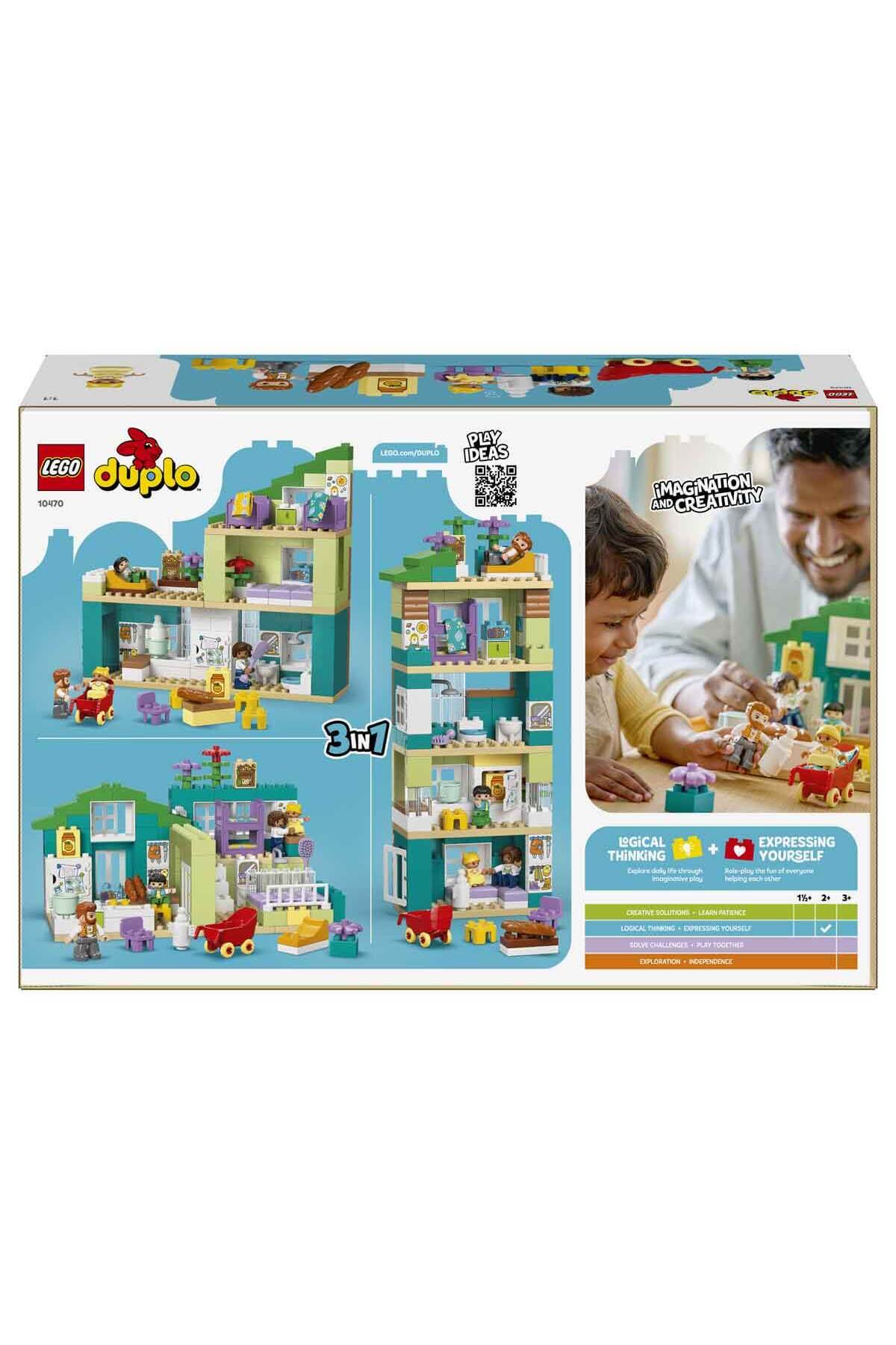 LEGO DUPLO Kasabası 3ü 1 Arada Figürlü Modern Aile Evi 10470 fotoğrafı 4 (önizleme)