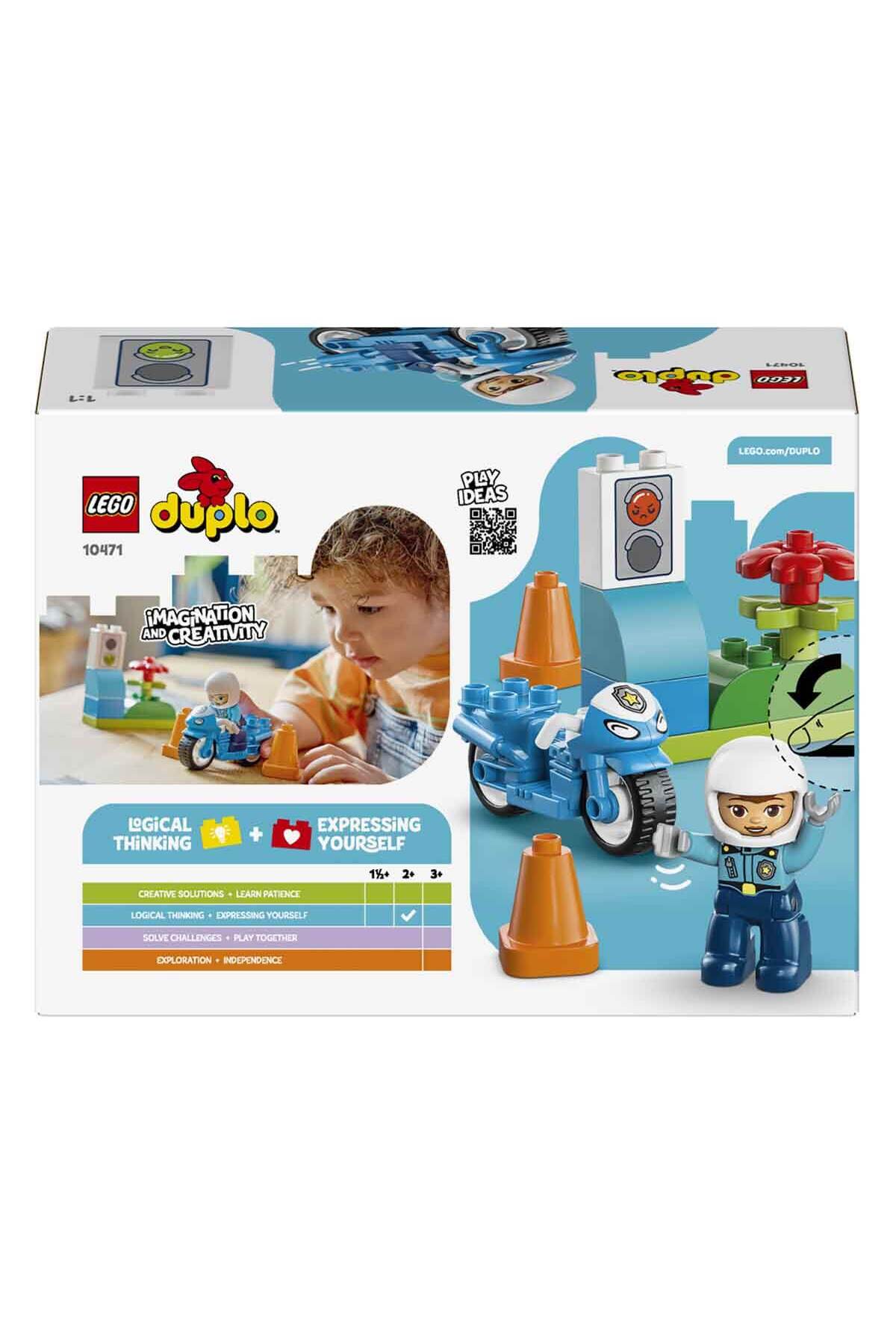 LEGO DUPLO Kasabası Mavi Polis Motosikleti 10471 fotoğrafı 4 (önizleme)