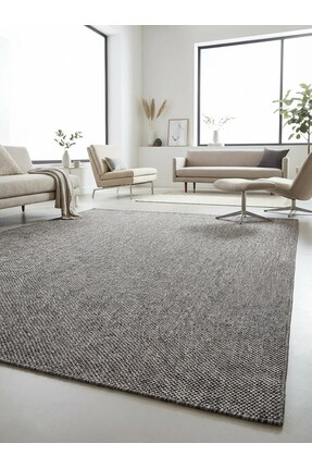 Homz 1016 Antrasit Naturel Sisal Jüt Halı Modern Düz Dokuma | Yıkanabilir • T...