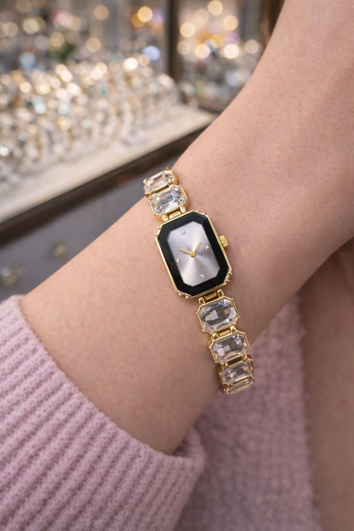 T-GOER  SWAROWSKİ TAŞLI KADIN KOL SAATİ - Görsel 4