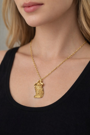 EG JEWELRY Altın Renk Detaylı Kolye