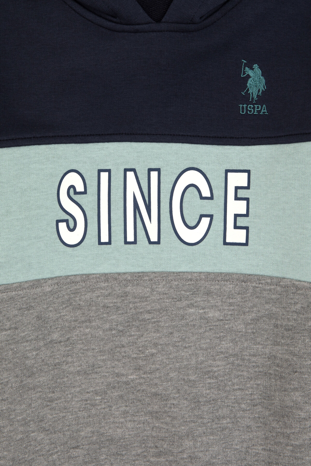 سویشرت کلاهدار طوسی ملانژ پسرانه U.S. Polo Assn. — 4