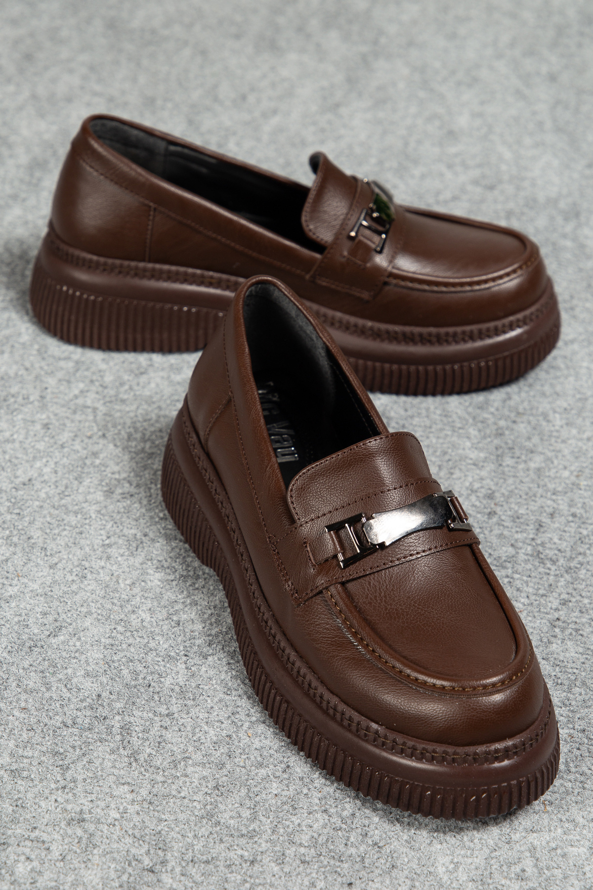 Luan 002 Thick Base Stylish Orthopedic Woman Loafer with Special Stylish Buckle
