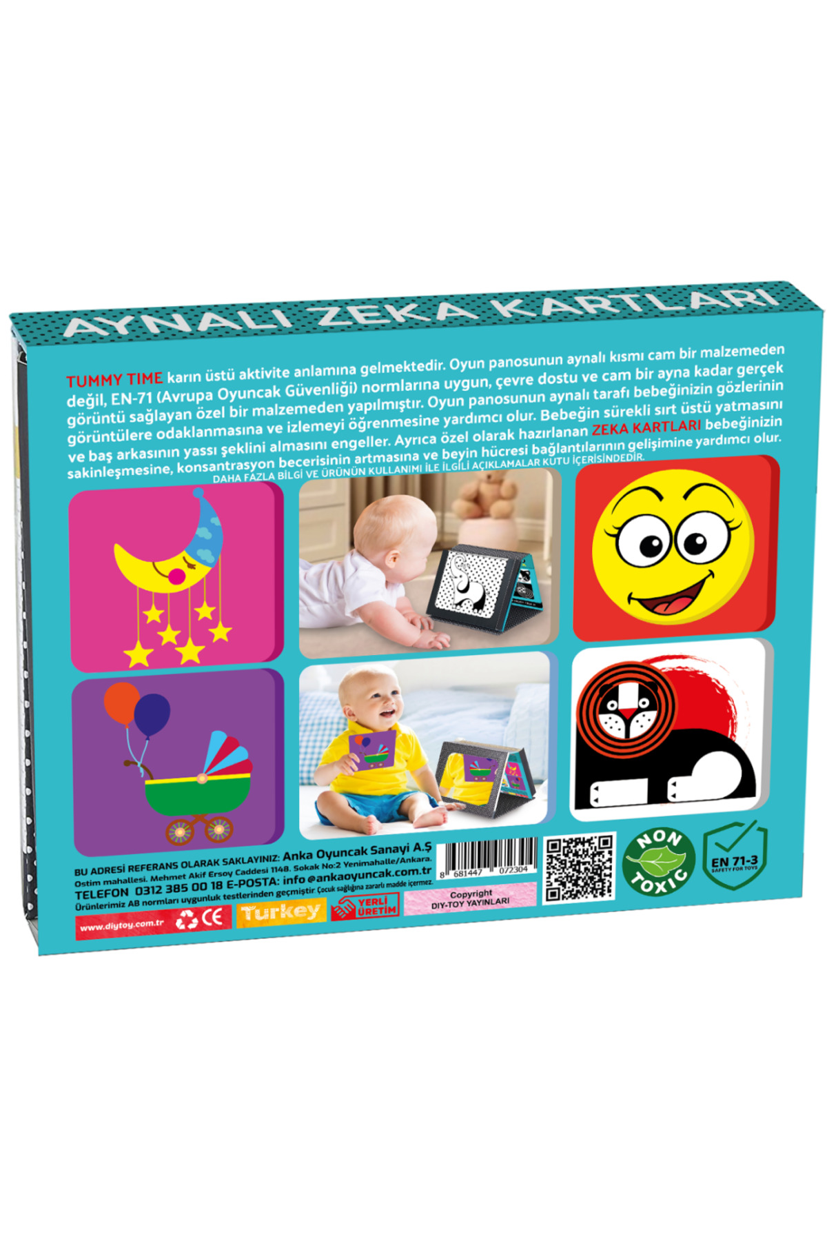 Diytoy Tummy Time ve İlk Zeka Kartları 2'li Eğitici Set fotoğrafı 3 (önizleme)