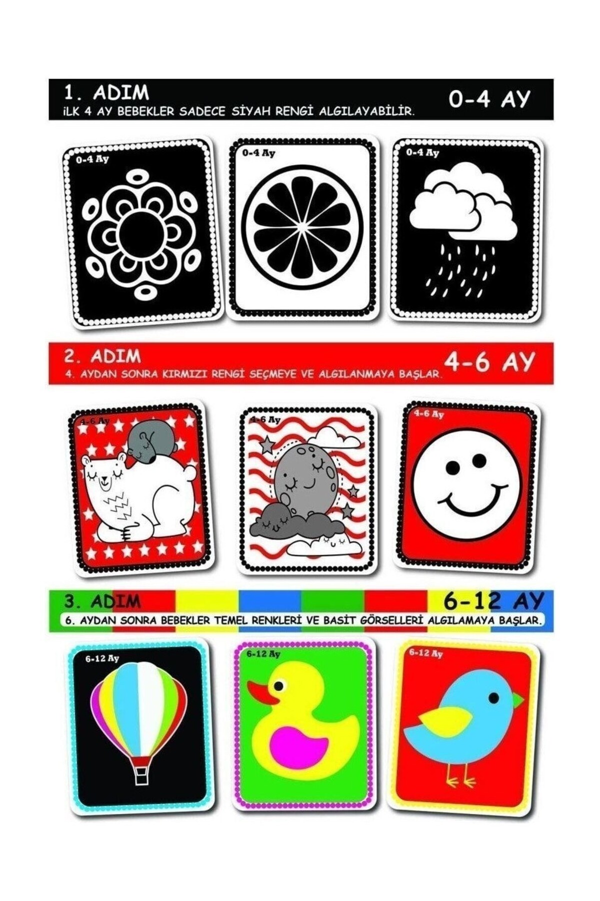 Diytoy Tummy Time ve İlk Zeka Kartları 2'li Eğitici Set fotoğrafı 7 (önizleme)